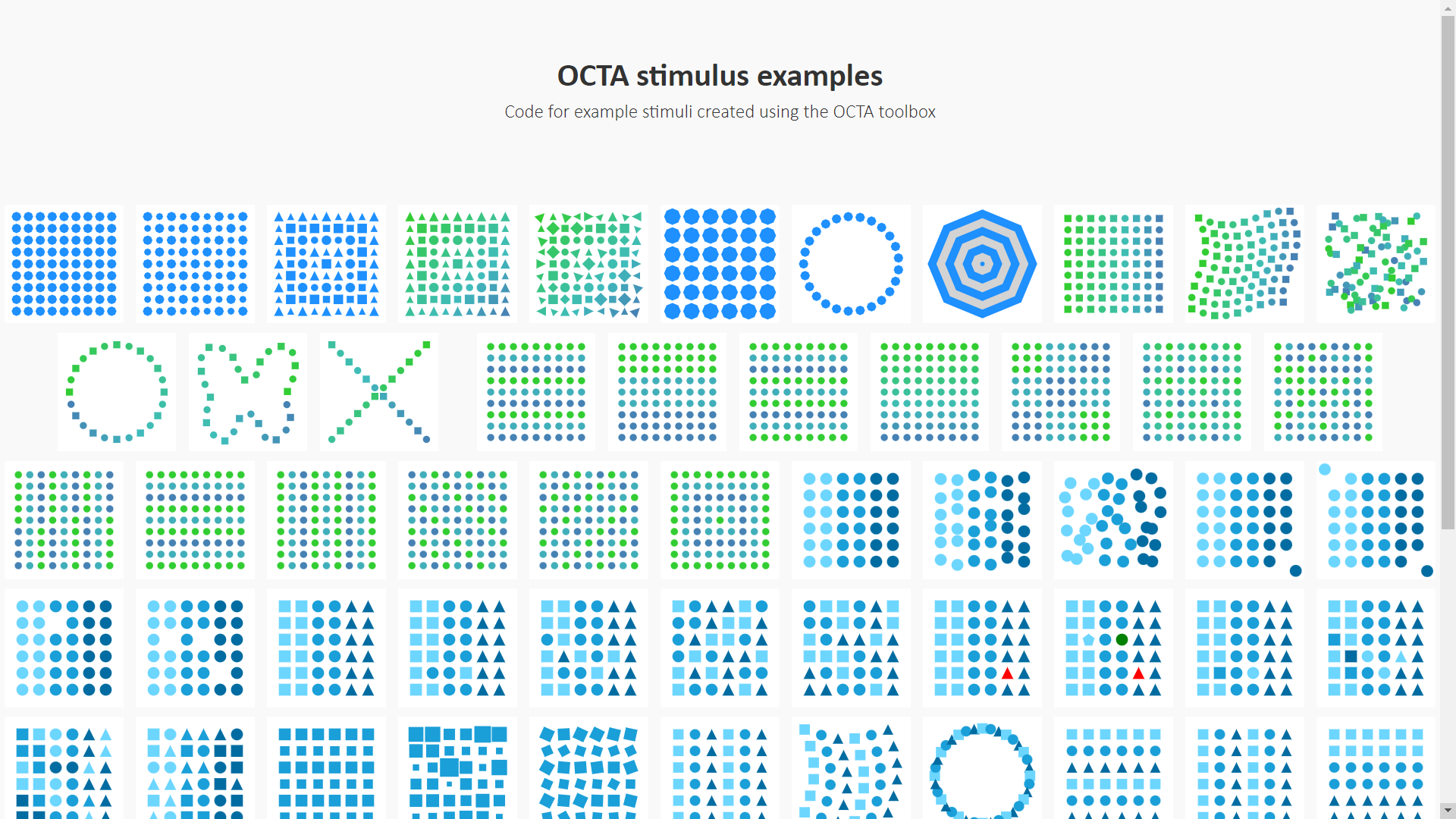 OCTA stimulus examples